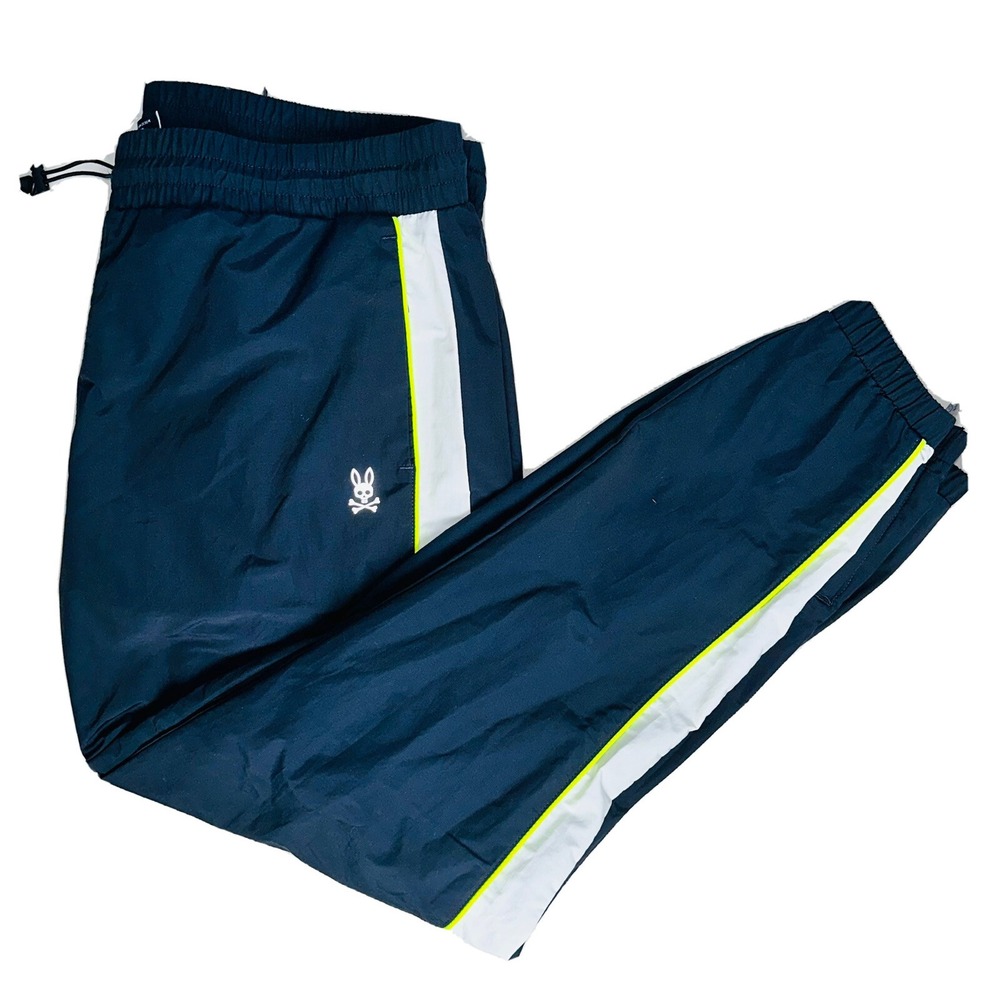 Psycho Bunny‎ 2XL Wasco Color Block Nylon Track Pants Navy Blue NWT